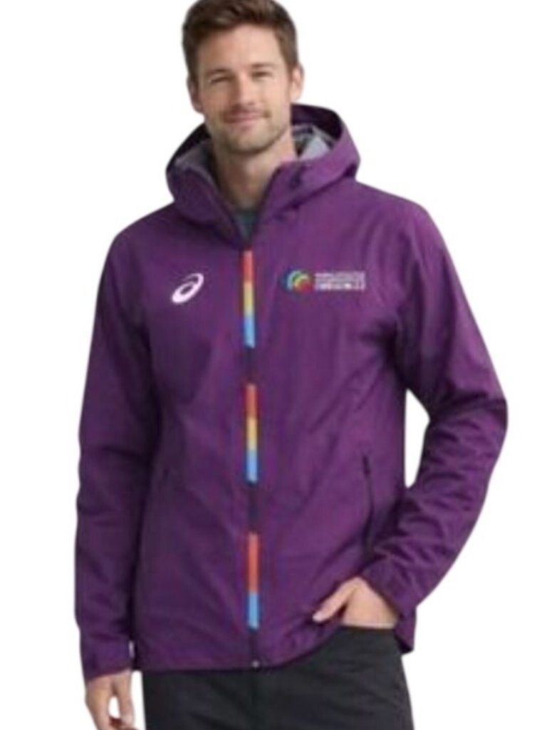 Asics Unisex Purple World Athletics Championship Oregon '22 Track Jacket M, Nwt